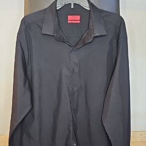 Black Long Sleeve Button-Up Shirt